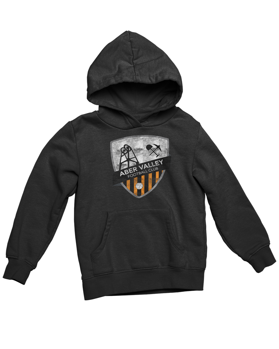 Aber Valley Faded Retro Colour Badge Hoodie For Adults & kids