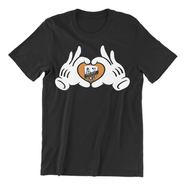 Aber Valley Cartoon Hands Love Heart T-Shirt For Adults, kids & Babies